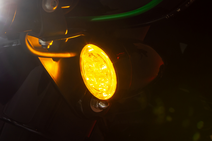 Ciro Turn Signal Insert - Amber/White Led - Smoke Lens - Black |