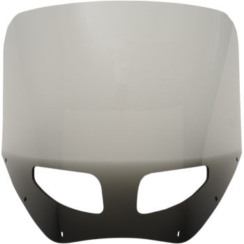 Memphis Shades Roadwarrior Cafe Shield - Vented - Black Smoke -13"