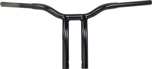 La Choppers 12" Handlebar - Kage Fighter - One Piece - Bent - Black |