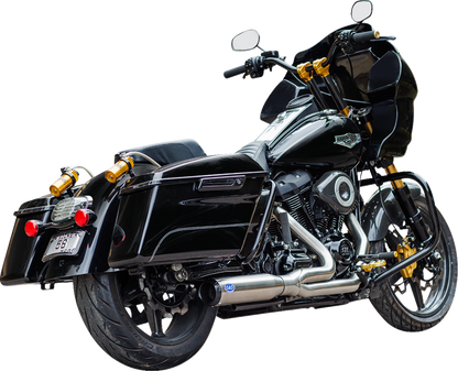 S&S Cycle 2-Into-1 Qualifier Exhaust System - 50-State - Silver