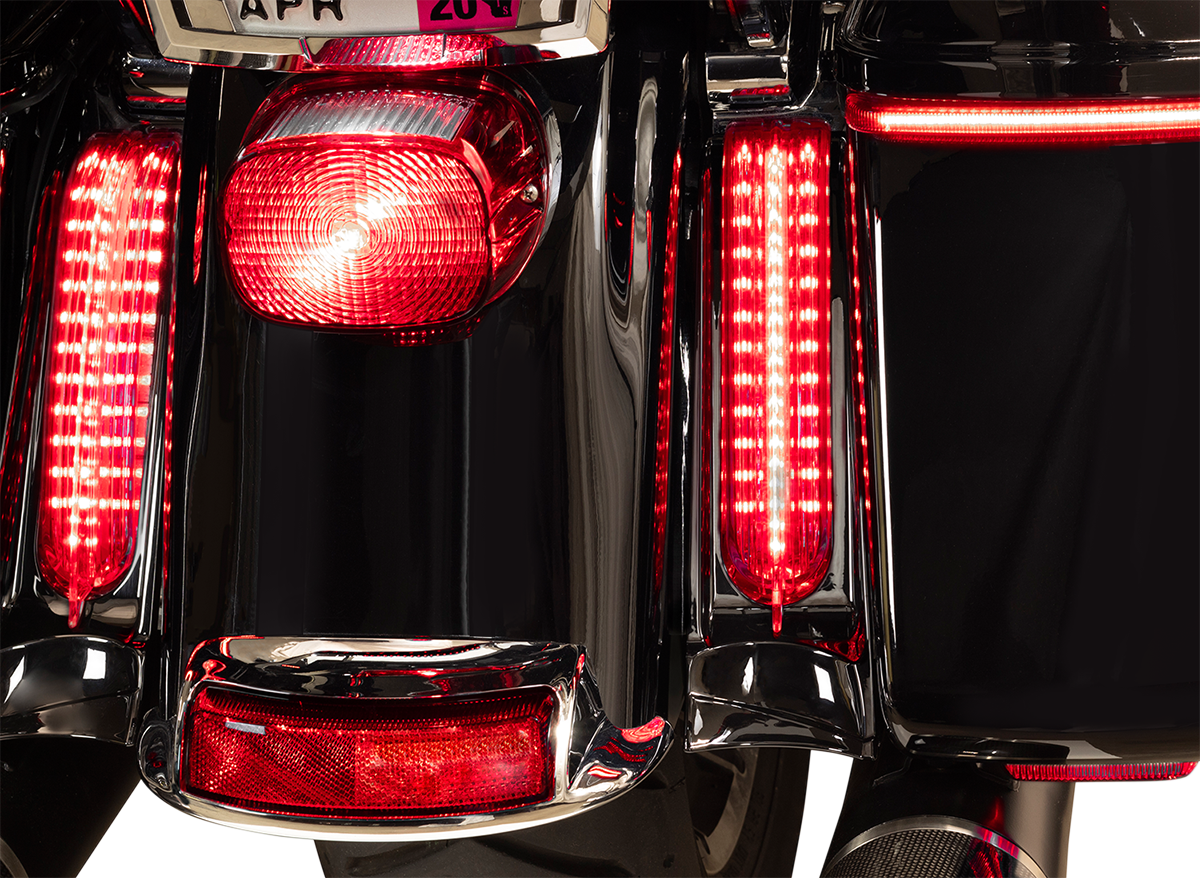 Ciro Filler Panel Light - Clear Lens - Red Leds - Black |