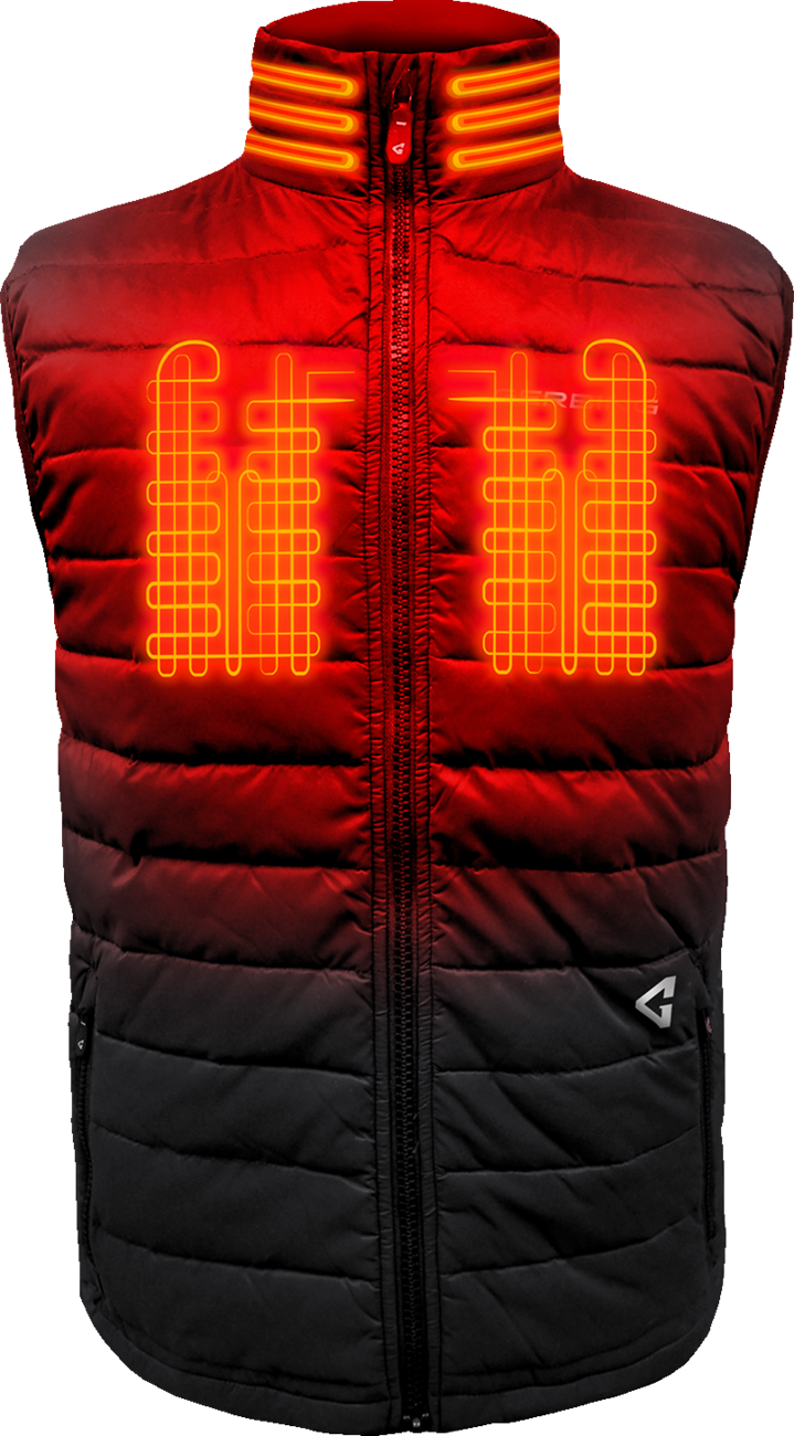 Gerbing Heated Clothing 7V Khione Puffer Heated Vest 2.0 - Black - Mens |