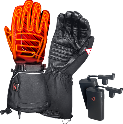 Gerbing Heated Clothing 7V Atlas Ultra-Flex Battery Heated Gloves - Black |