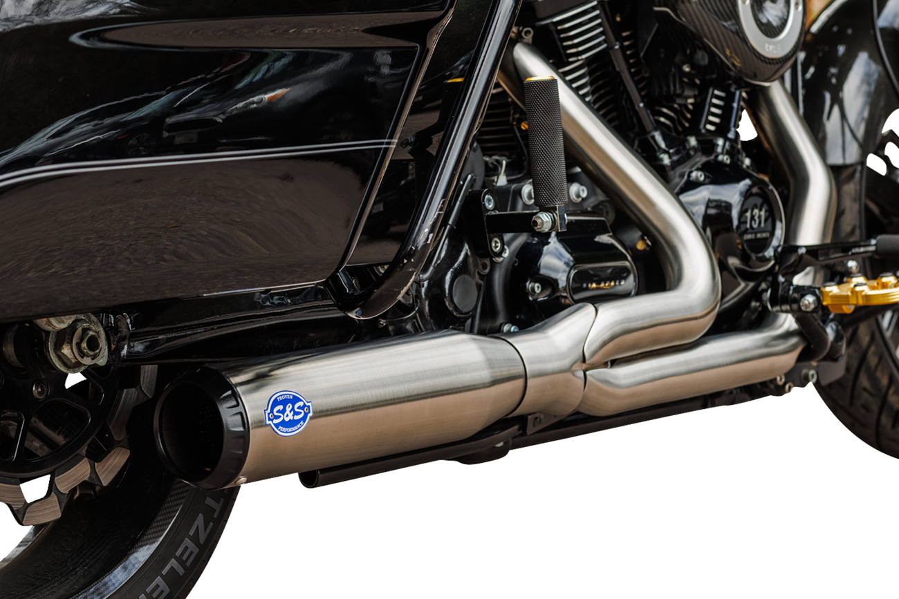 S&S Cycle 2-Into-1 Qualifier Exhaust System - 50-State - Silver