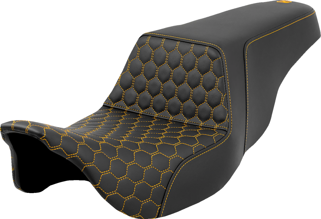 Saddlemen Step-Up Seat - Honeycomb - Fl '08-'23