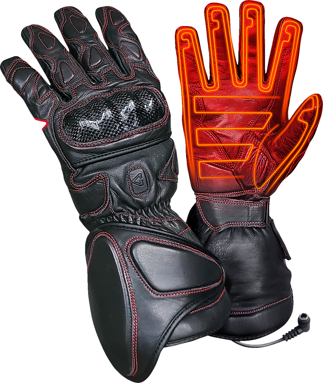 Gerbing Heated Clothing 12V Extreme Hard Knuckle Heated Gloves - Black |