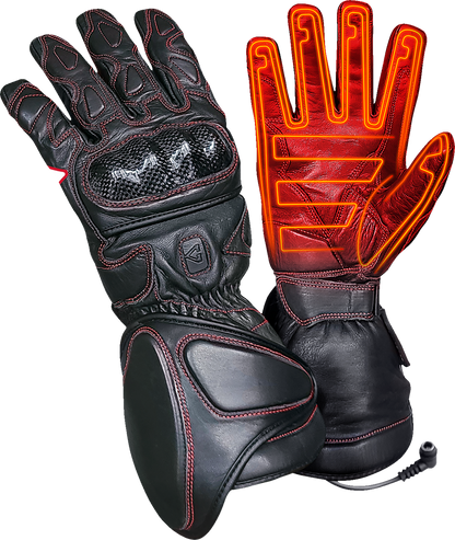Gerbing Heated Clothing 12V Extreme Hard Knuckle Heated Gloves - Black |