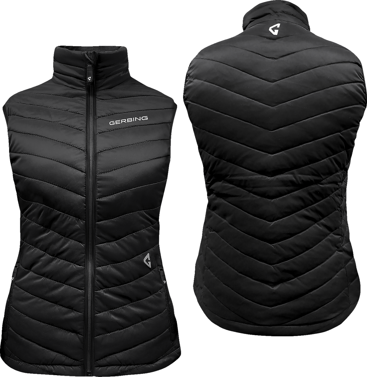 Gerbing Heated Clothing Women'S 7V Khione Puffer Heated Vest 2.0 - Black |