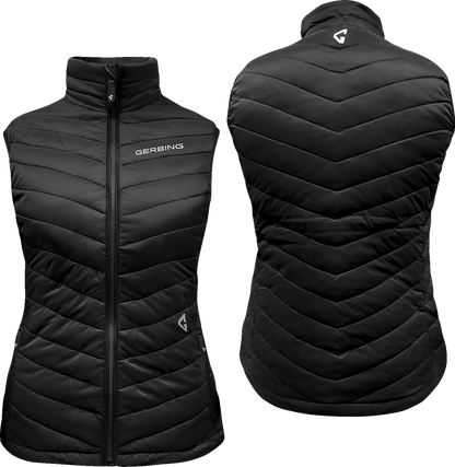 Gerbing Heated Clothing Women'S 7V Khione Puffer Heated Vest 2.0 - Black |