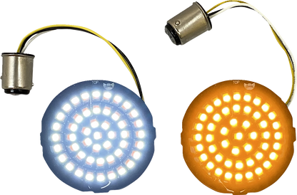 Custom Dynamics Genesis® 4 Amber/White Led Turn Signal Inserts |