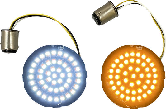 Custom Dynamics Genesis® 4 Amber/White Led Turn Signal Inserts |