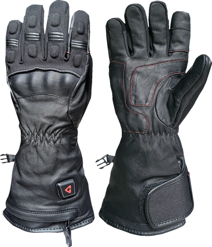 Gerbing Heated Clothing 7V Hard Knuckle Battery Heated Gloves - Black |