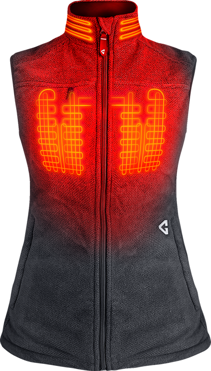 Gerbing Heated Clothing Women'S 7V Thermite Heated Fleece Vest 2.0 - Gray |