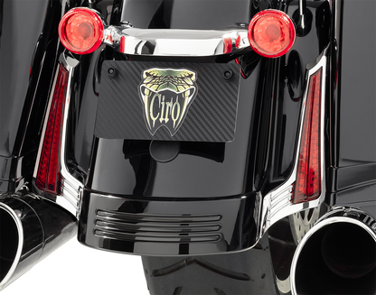 Ciro Filler Panel Light - Red Lens - Red Leds - Chrome |