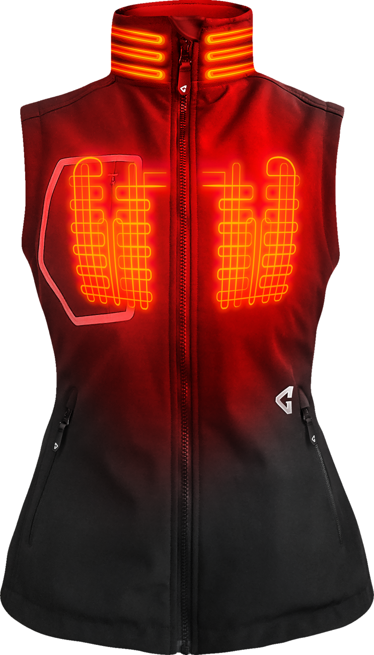 Gerbing Heated Clothing Women'S 7V Torrid Softshell Heated Vest 2.0 - Black |