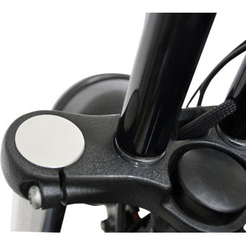 La Choppers Flush-Mount Fork Caps - 49Mm