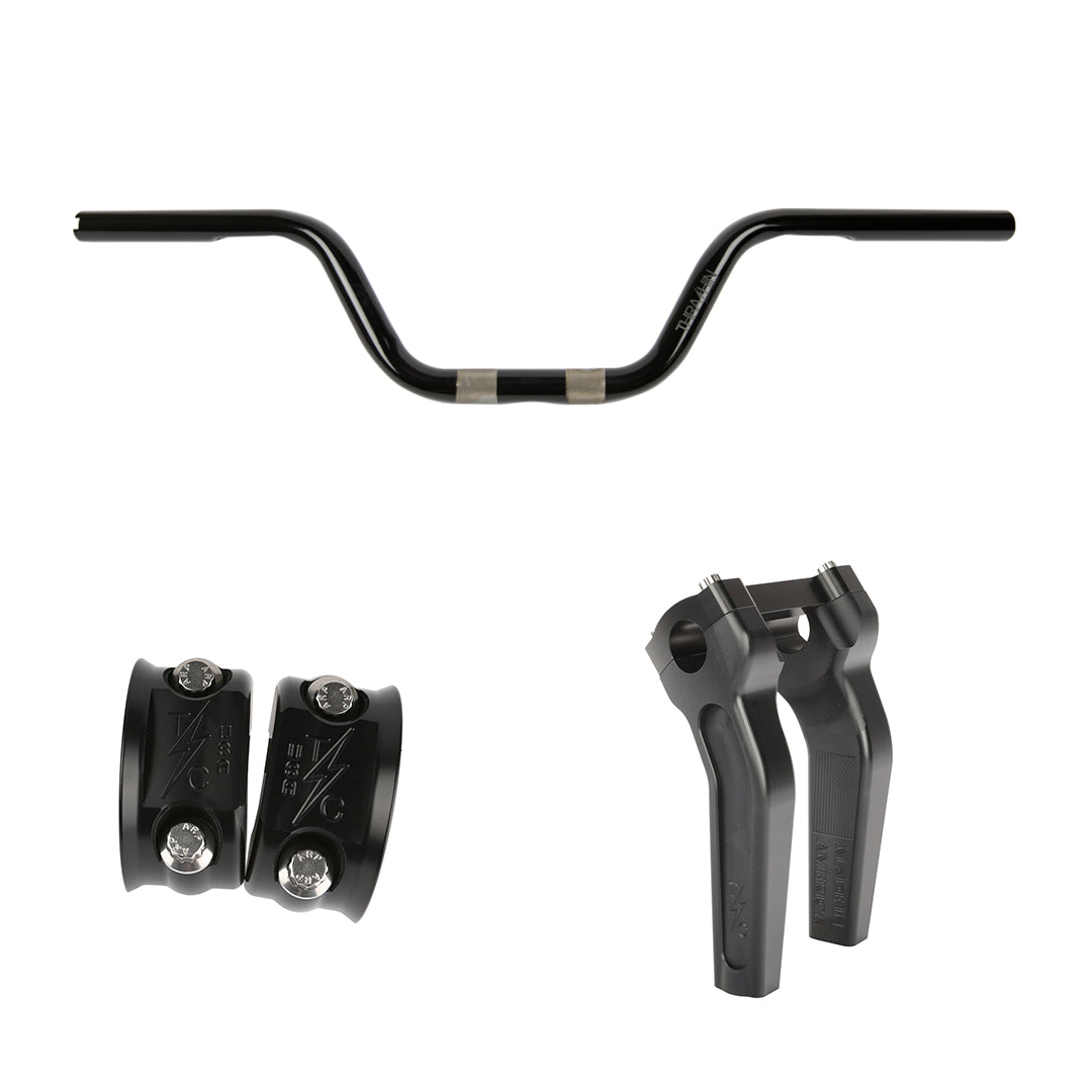 Thrashin Supply Bars, Risers, & Perch Clamp Kit - High Bend Bars