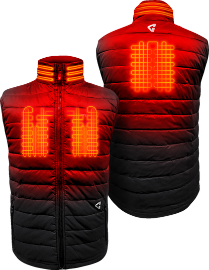 Gerbing Heated Clothing 7V Khione Puffer Heated Vest 2.0 - Black - Mens |