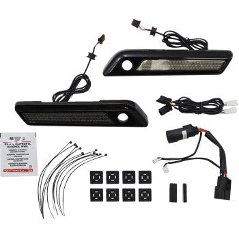 Custom Dynamics Saddlebag Led Latch Light - Smoke/Black