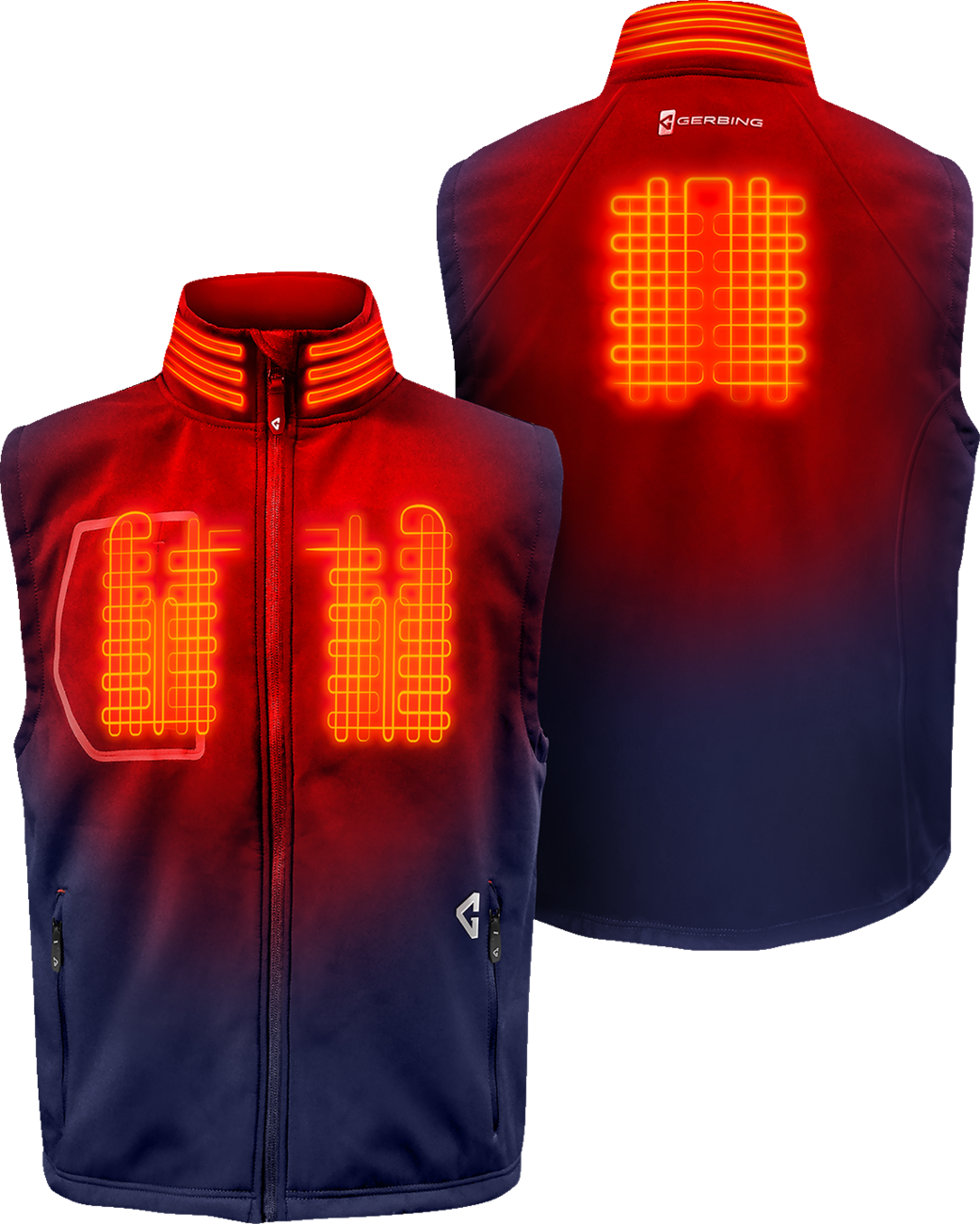Gerbing Heated Clothing 7V Torrid Softshell Heated Vest 2.0 - Navy - Mens |
