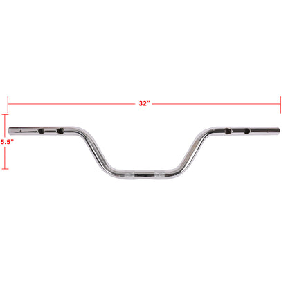 Thrashin Supply 2024-2025 Flh High Bend Bars - Chrome