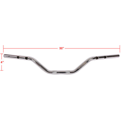 Thrashin Supply 2024-2025 Flh Mid Bend Bars - Chrome