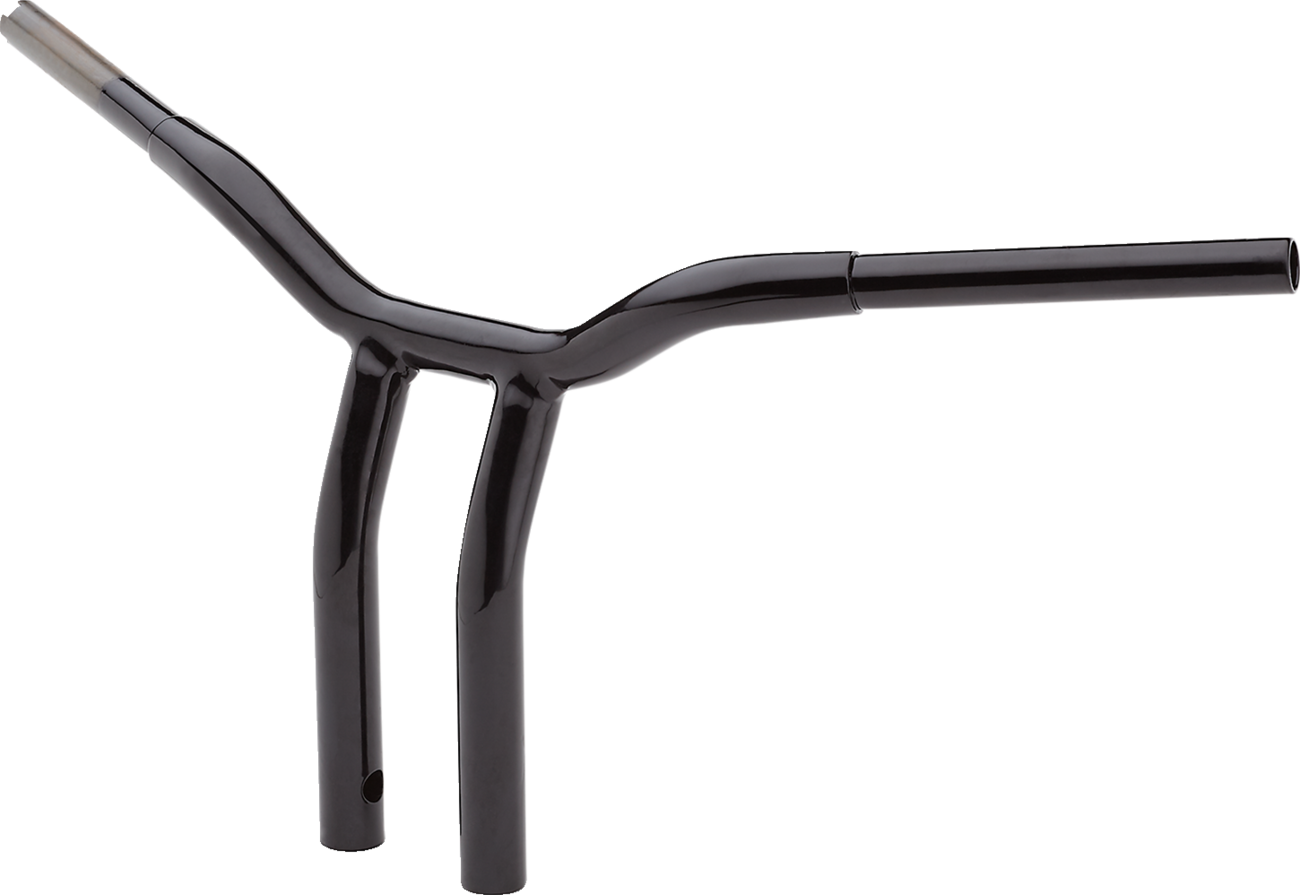 La Choppers 12" Handlebar - Kage Fighter - One Piece - Bent - Black |