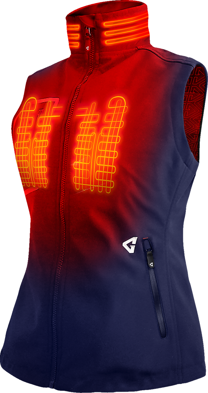 Gerbing Heated Clothing Women'S 7V Torrid Softshell Heated Vest 2.0 - Navy |