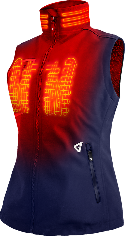 Gerbing Heated Clothing Women'S 7V Torrid Softshell Heated Vest 2.0 - Navy |