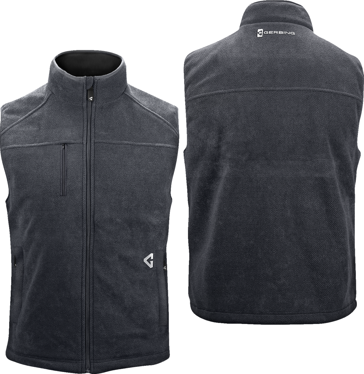 Gerbing Heated Clothing 7V Thermite Fleece Heated Vest 2.0 - Gray - Mens |