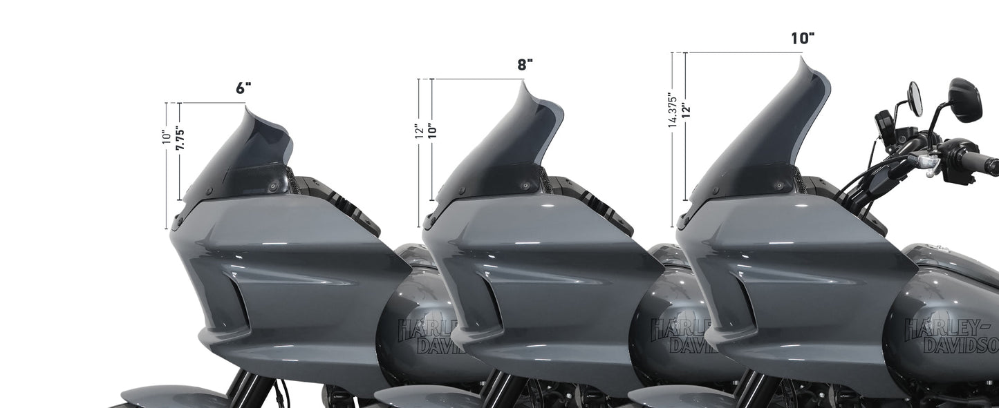 Klock Werks Flare Windshield For H-D Low Rider St-8"