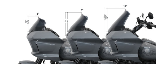 Klock Werks Flare Windshield For H-D Low Rider St-8"