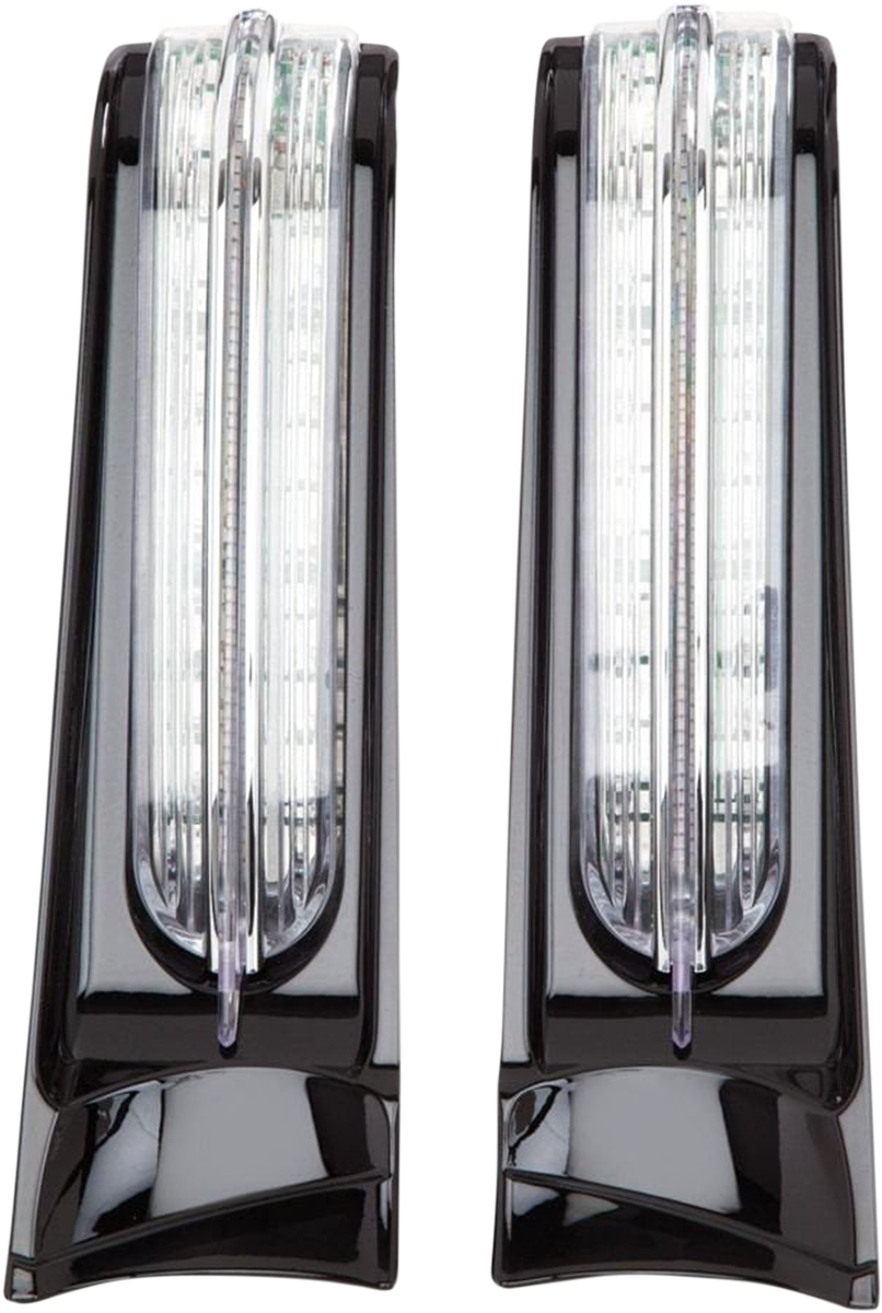 Ciro Filler Panel Light - Clear Lens - Red Leds - Black |