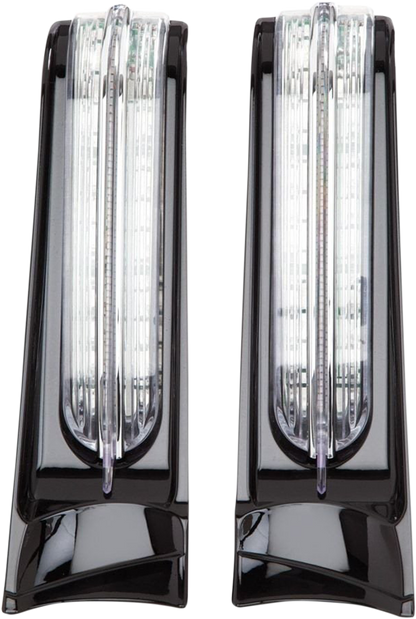 Ciro Filler Panel Light - Clear Lens - Red Leds - Black |