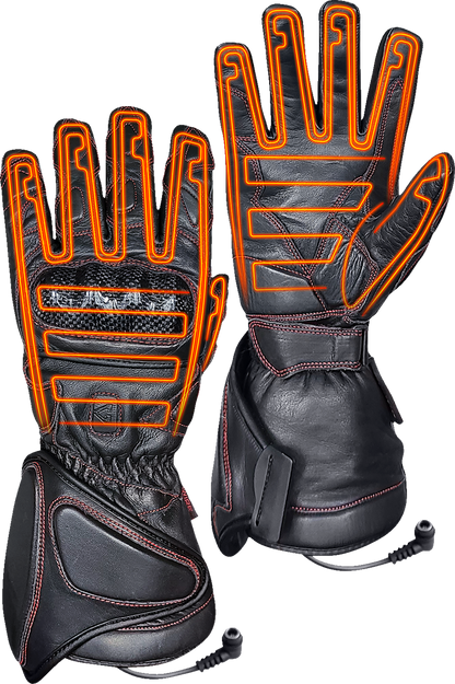 Gerbing Heated Clothing 12V Extreme Hard Knuckle Heated Gloves - Black |