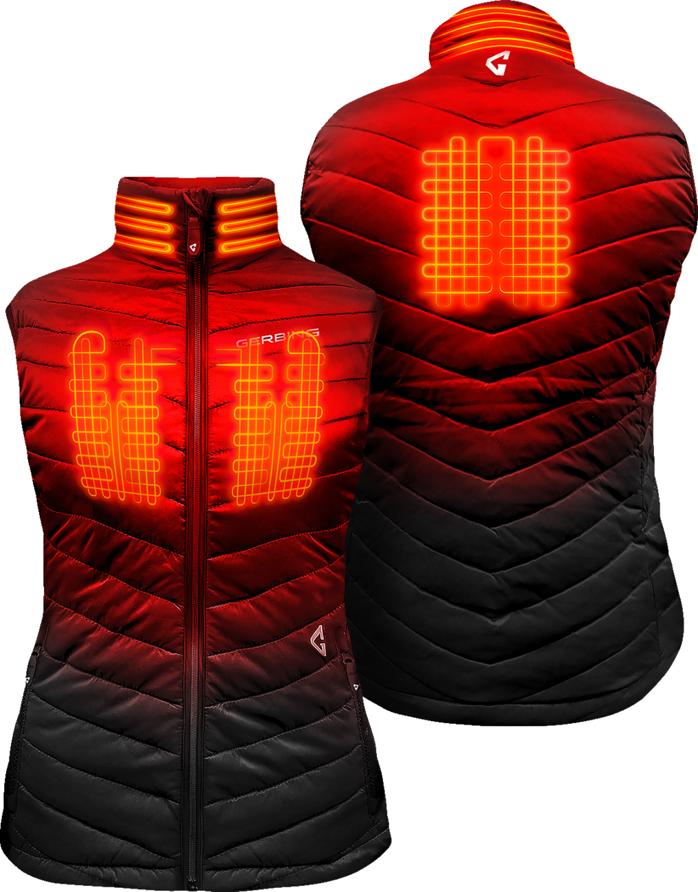 Gerbing Heated Clothing Women'S 7V Khione Puffer Heated Vest 2.0 - Black |