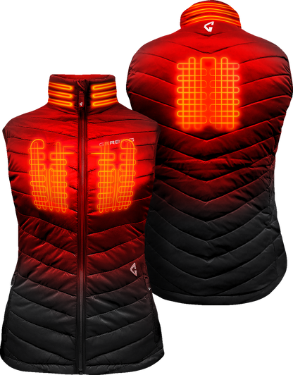 Gerbing Heated Clothing Women'S 7V Khione Puffer Heated Vest 2.0 - Black |