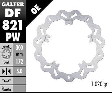 Galfer Usa Solid Mount Front Wave Brake Rotor (For Select Fxd, Night Rod, Street Rod, V-Rod Models '06-'17)