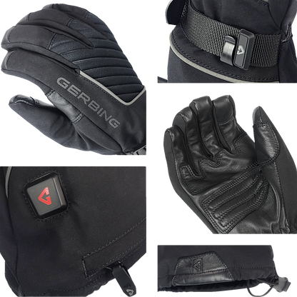 Gerbing Heated Clothing 7V Atlas Ultra-Flex Battery Heated Gloves - Black |