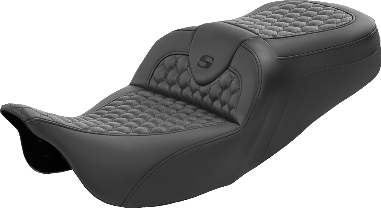 Saddlemen Roadsofa™ Seat - Honeycomb - Extended Reach - Without Backrest - Flh/Flt '08-'23