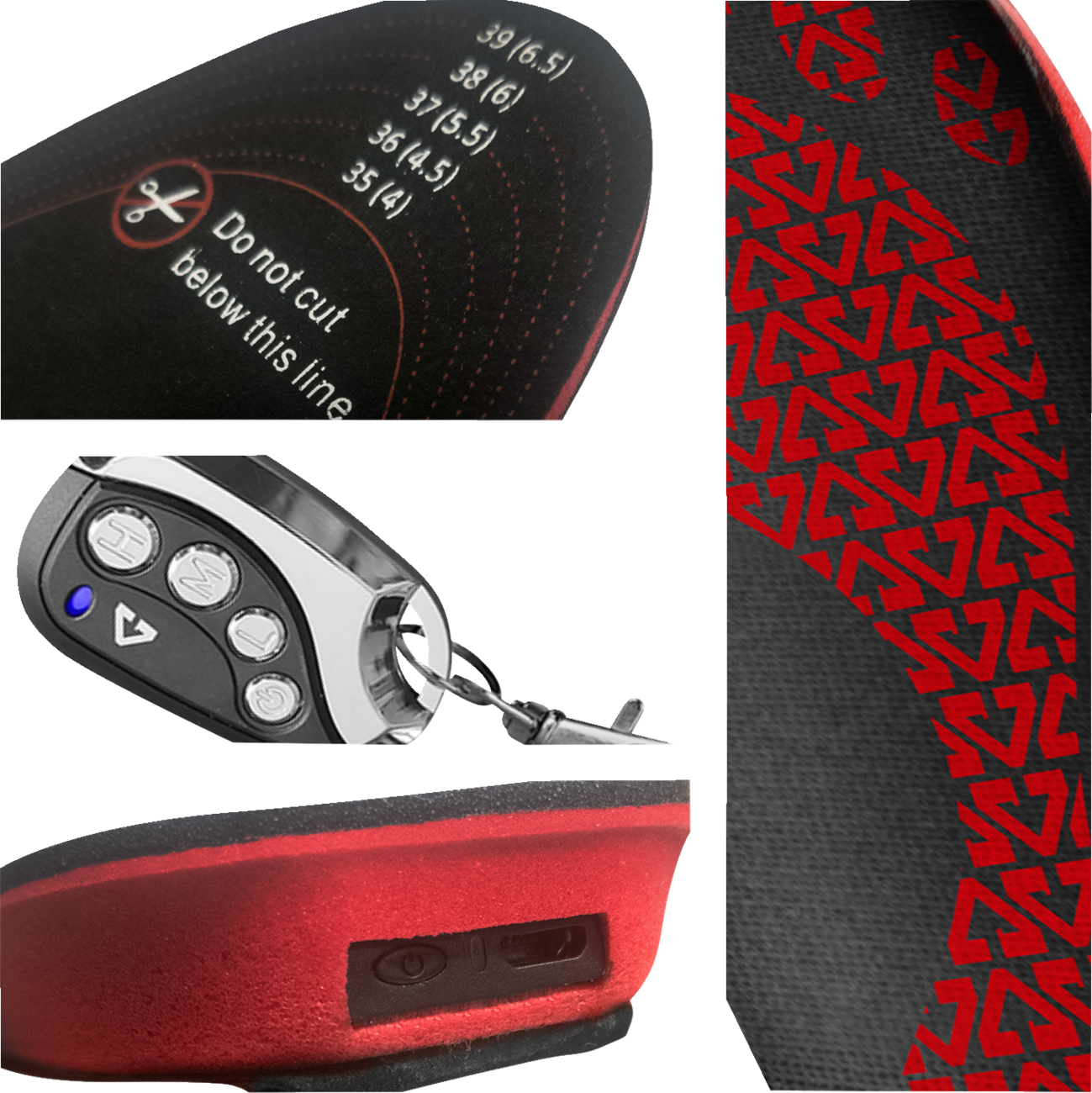 Gerbing Heated Clothing 3V Rechargeable Heated Insoles With Remote |