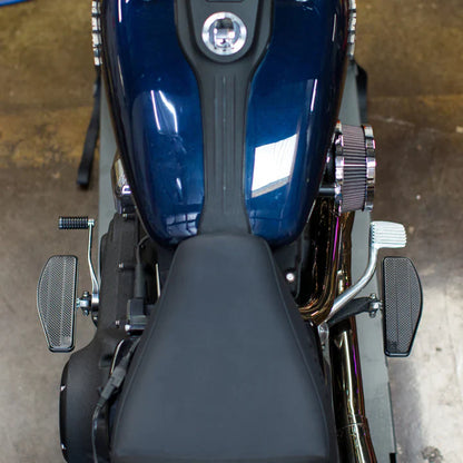 Thrashin Supply Mini Floorboards - Silver - Dyna, Sportster, Fxr, Softail...