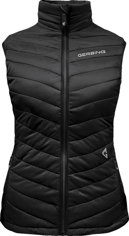 Gerbing Heated Clothing Women'S 7V Khione Puffer Heated Vest 2.0 - Black |