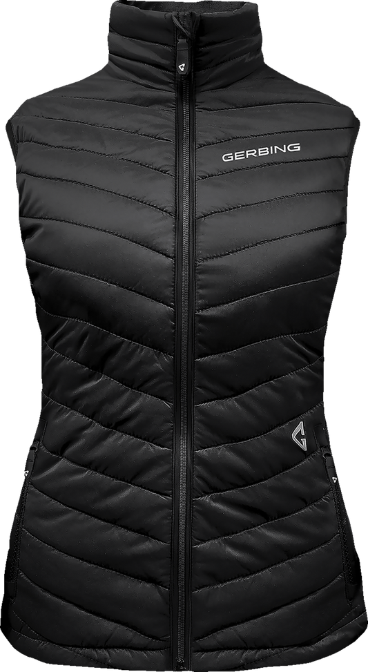 Gerbing Heated Clothing Women'S 7V Khione Puffer Heated Vest 2.0 - Black |