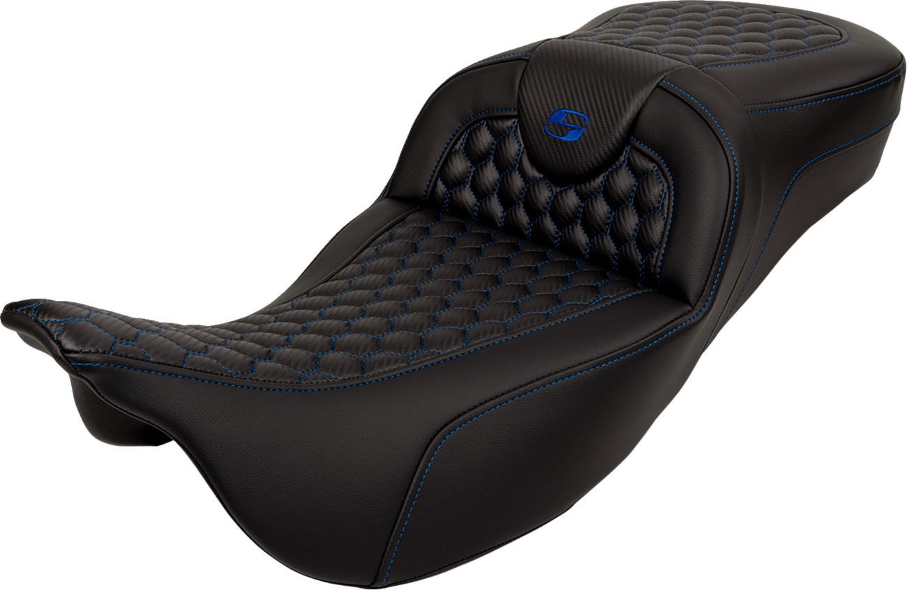 Saddlemen Roadsofa™ Seat - Honeycomb - Extended Reach - Without Backrest - Flh/Flt '08-'23