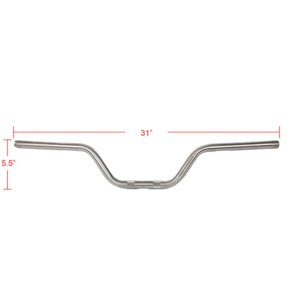 Thrashin Supply High Bend Bars - Stainless