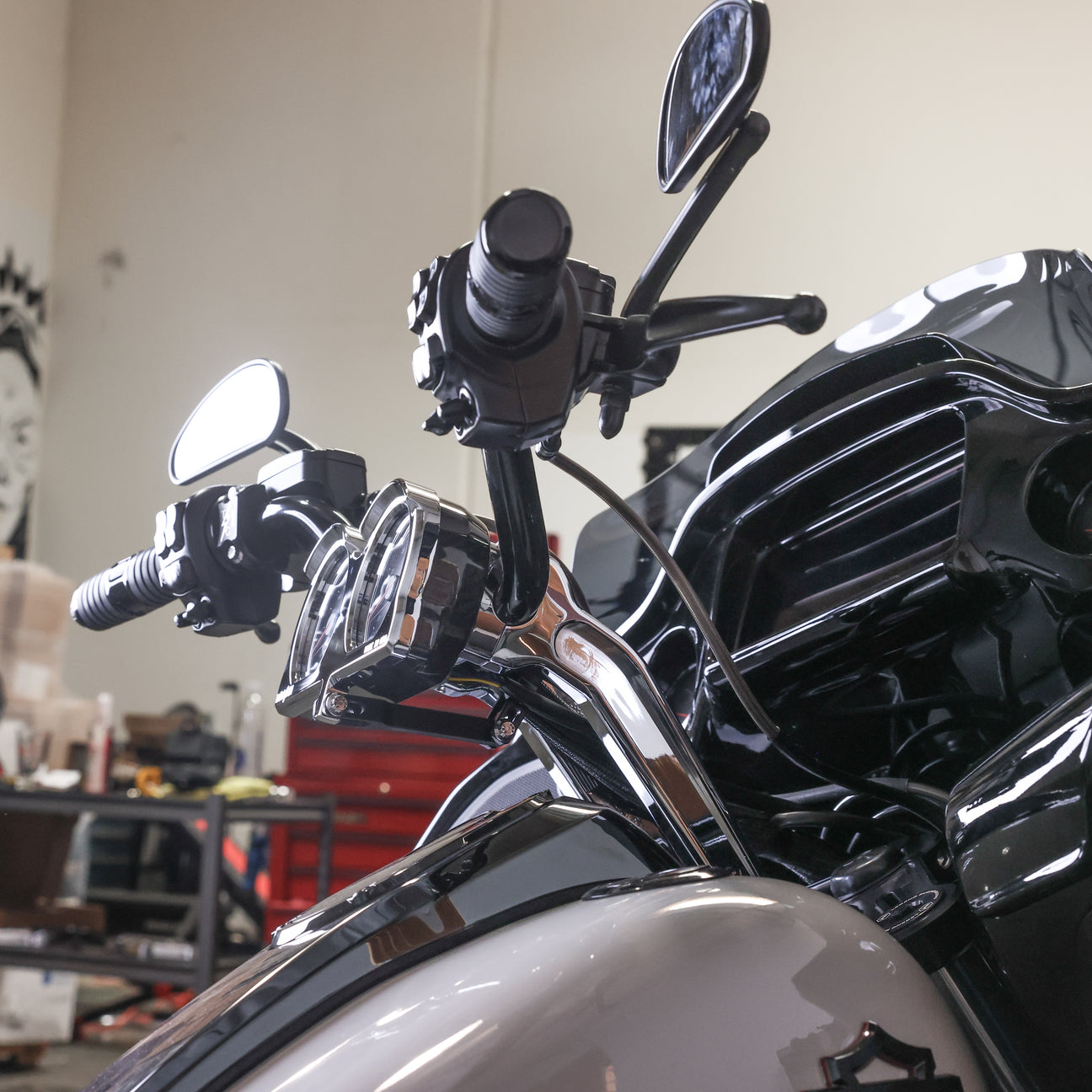 Thrashin Supply Gauge Relocation Mount Front Extension