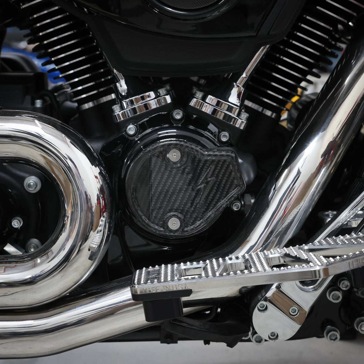 Thrashin Supply M8 Cam Cover | Gen 2 - Gloss Woven Carbon