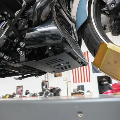 Thrashin Supply 2023.5-2025 Touring Skid Plate - Black/Raw