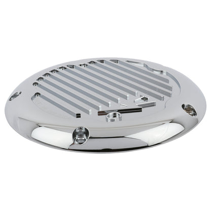 Thrashin Supply Finned 5 Hole Derby Cover - M8 Bagger (Chrome)